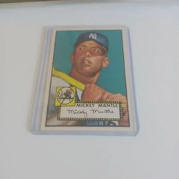 Mickey Mantle 1952 Topps rookie reprint New York Yankees - Picture 1 of 2